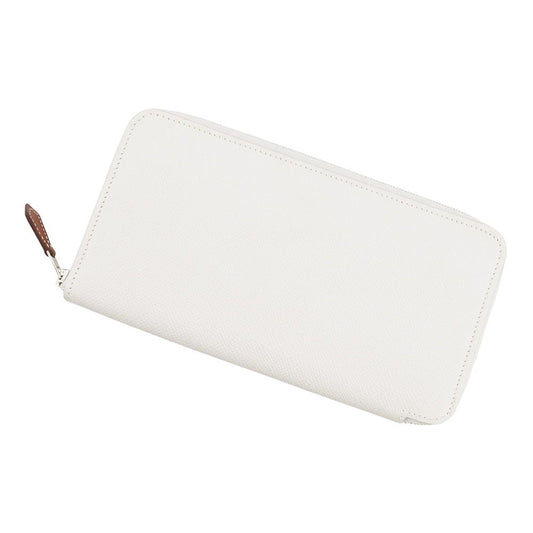 Hermes Wallet Azap Long Silk in Grease Silver Epsom