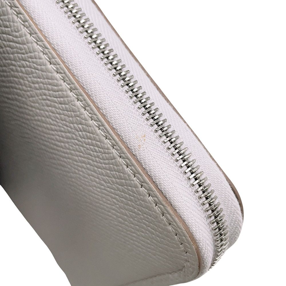 Hermes Wallet Azap Long Silk in Grease Silver Epsom — view 6