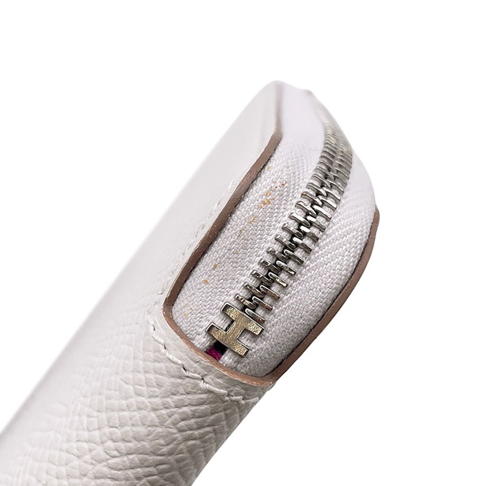 Hermes Wallet Azap Long Silk in Grease Silver Epsom — view 5