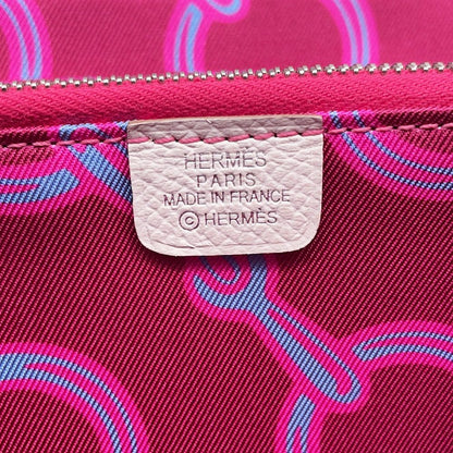 Hermes Wallet Azap Long Silk in Grease Silver Epsom — view 9