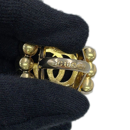 Gucci Ring Crystal Double Logo Metal Faux Pearl XS — view 8