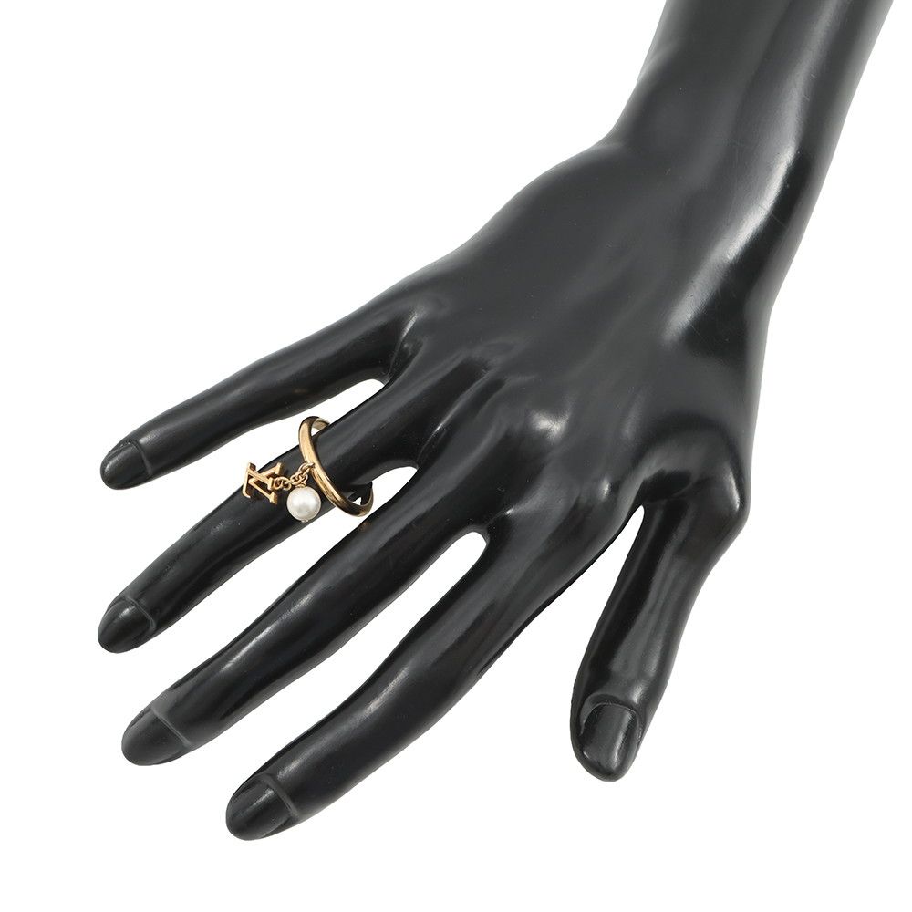 Louis Vuitton Ring LV Iconic Metal Faux Pearl — view 4