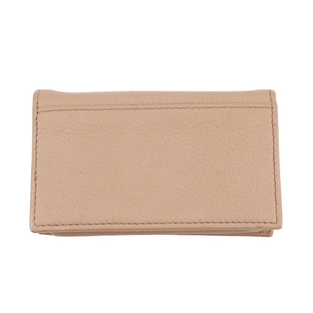 Prada Card Case Logo Leather Wallet Business — view 3