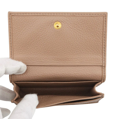 Prada Card Case Logo Leather Wallet Business — view 5