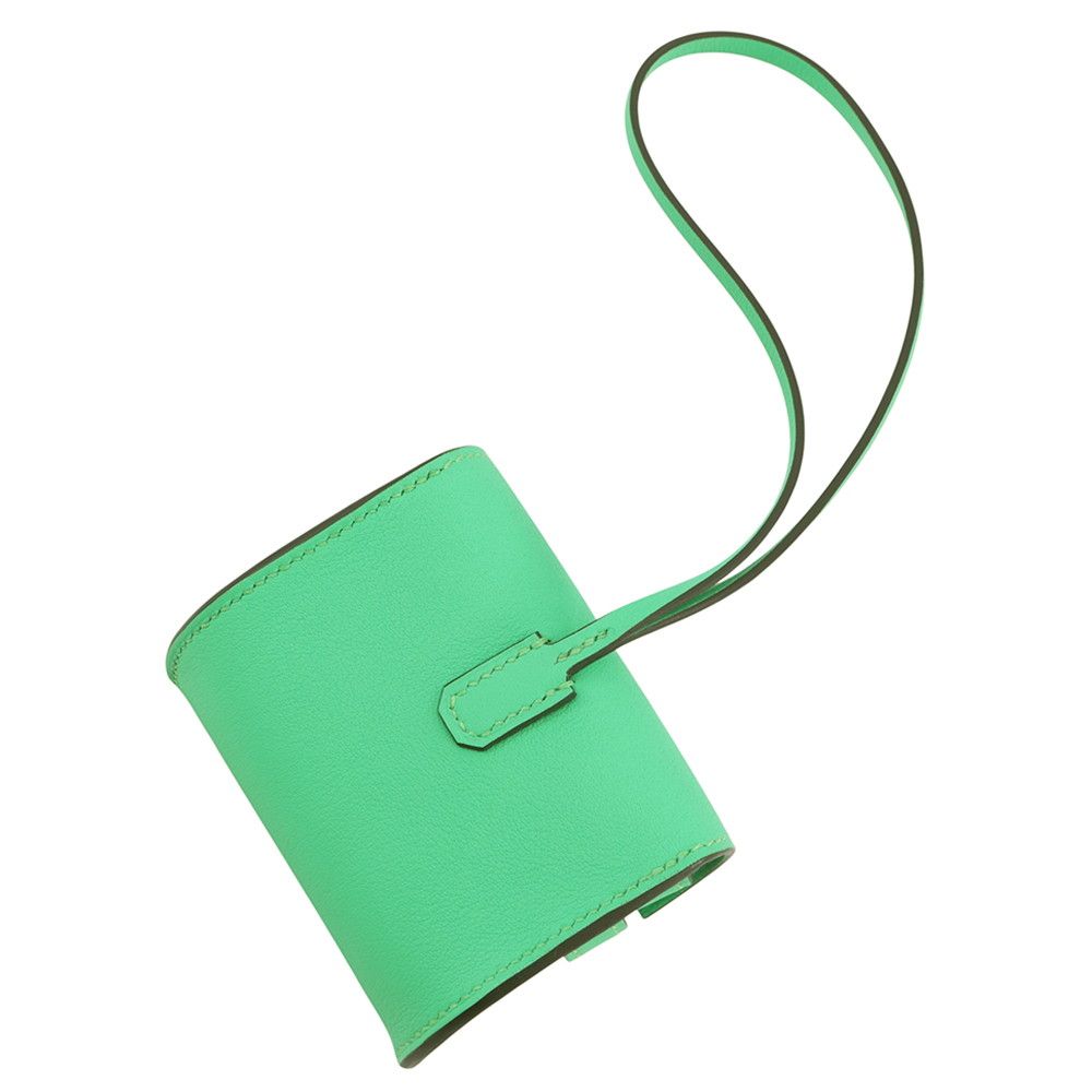 Hermes Bag Charm Kelly Festival Vert Comic Silver Swift — view 3