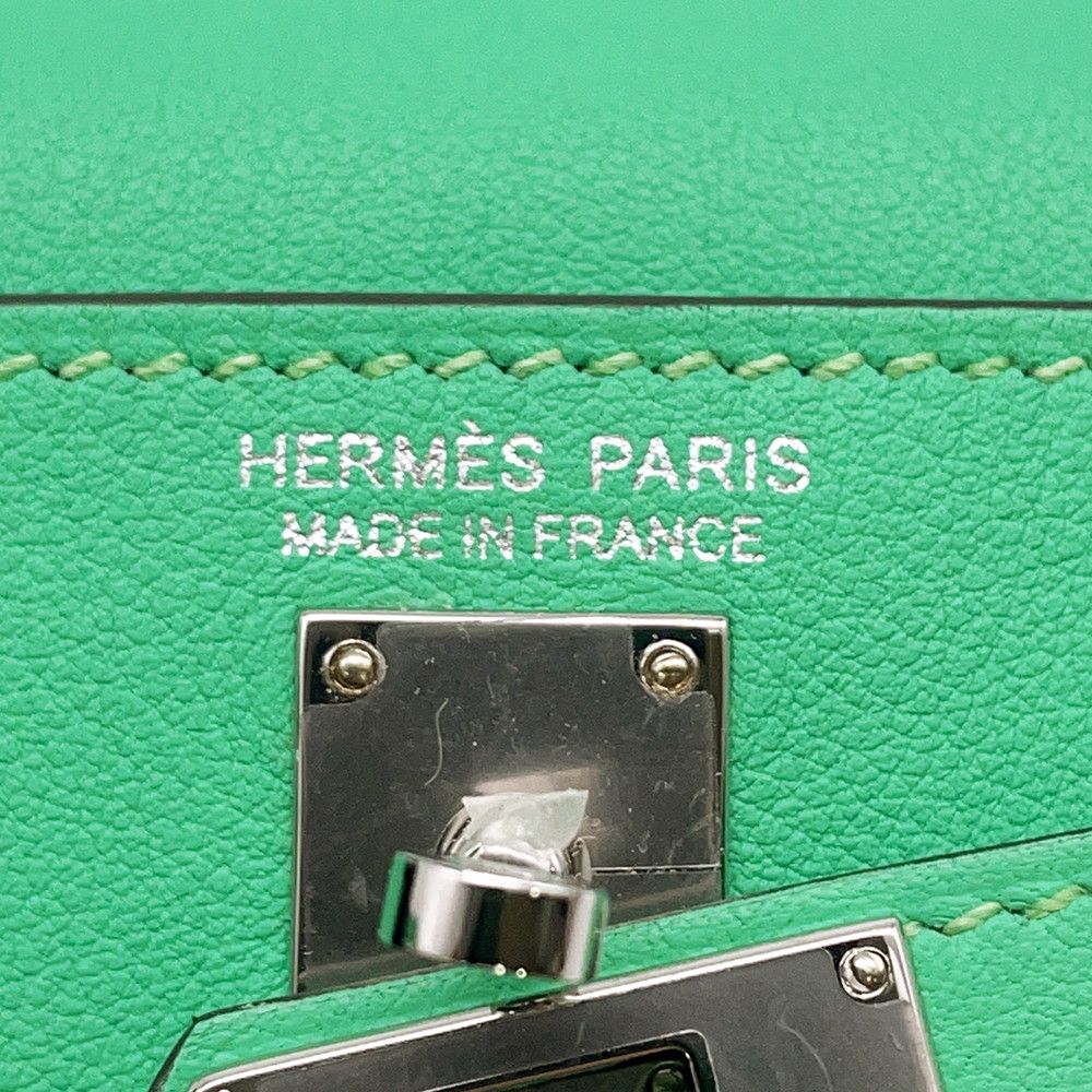 Hermes Bag Charm Kelly Festival Vert Comic Silver Swift — view 8