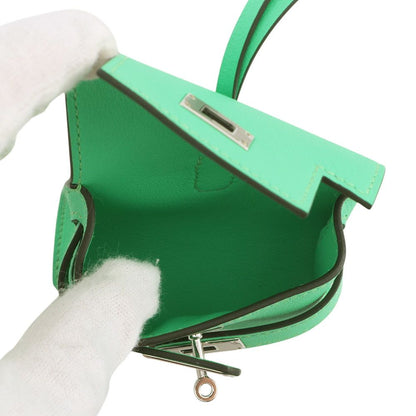 Hermes Bag Charm Kelly Festival Vert Comic Silver Swift — view 5