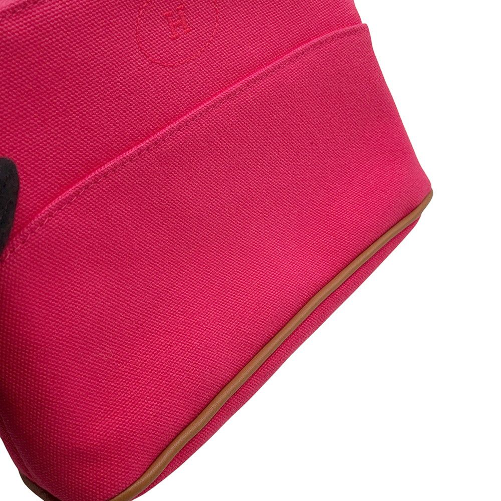 Hermes Pouch Bolide PM Hibiscus Silver Cotton Case — view 5