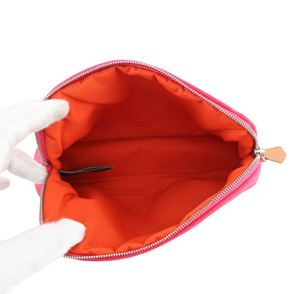 Hermes Pouch Bolide PM Hibiscus Silver Cotton Case — view 4