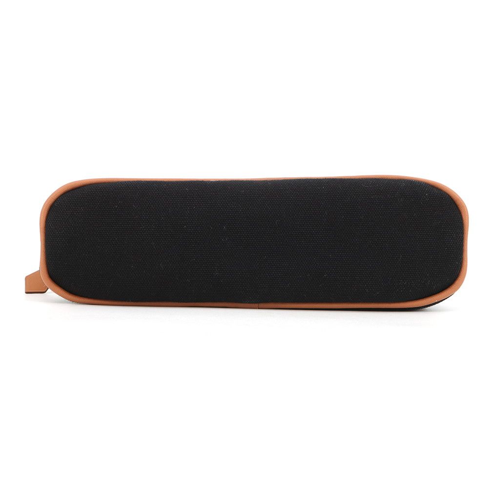 Hermes Pouch Bolide Mini Black Silver Canvas — view 3