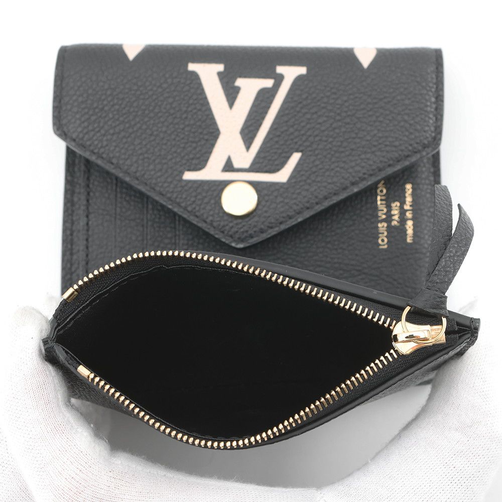 Louis Vuitton Trifold Wallet Monogram Empreinte Portefeuille Victorine Black — view 6
