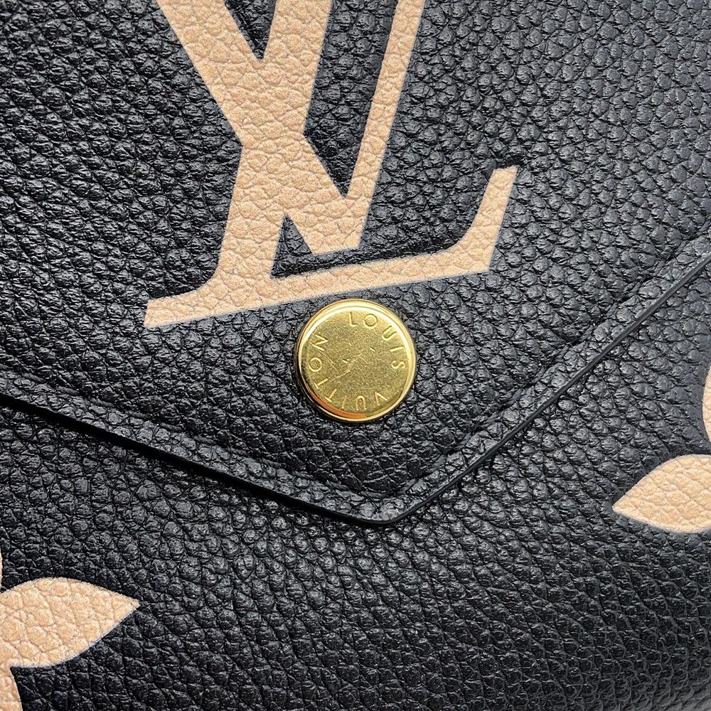 Louis Vuitton Trifold Wallet Monogram Empreinte Portefeuille Victorine Black — view 7