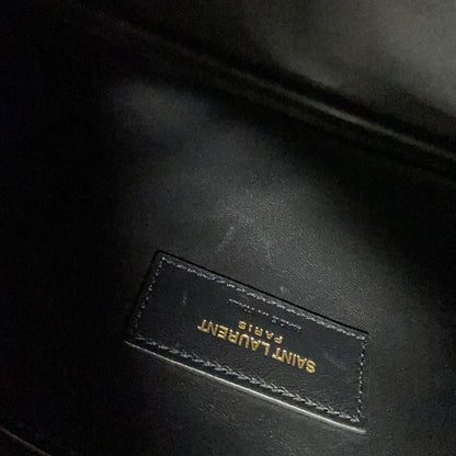 Saint Laurent Paris Shoulder Bag 5 7 Soft Calf Leather Black — view 9