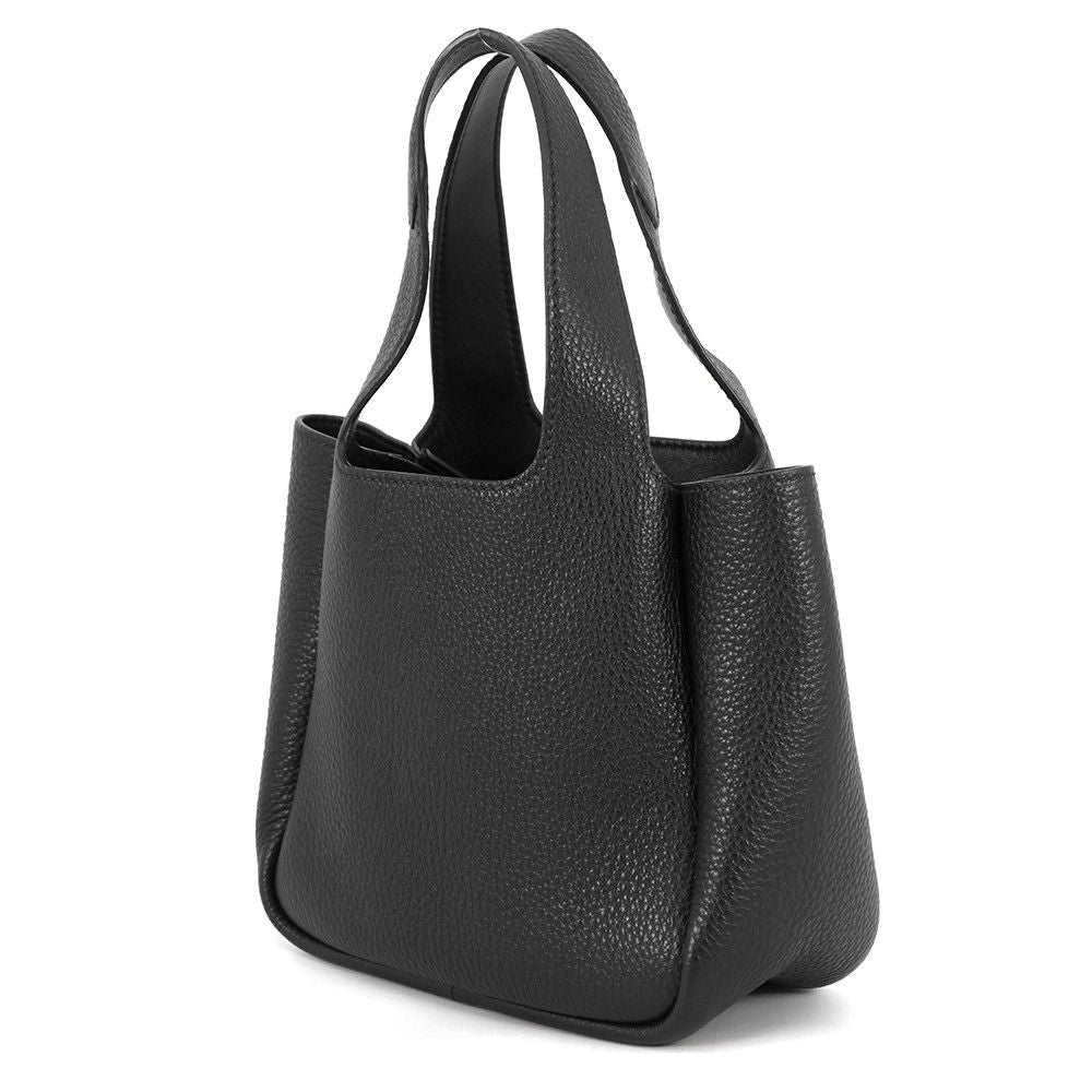 Prada Vitello Daino Logo Leather Mini Bag Black — view 2