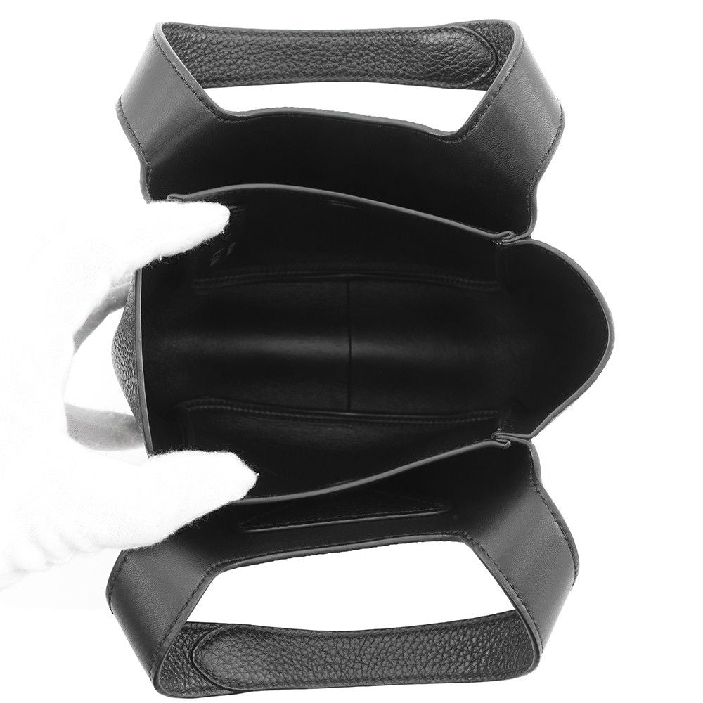 Prada Vitello Daino Logo Leather Mini Bag Black — view 5