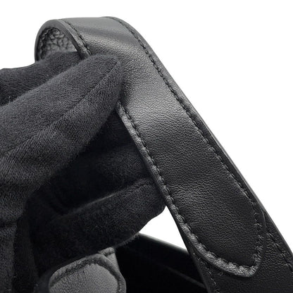 Prada Vitello Daino Logo Leather Mini Bag Black — view 9