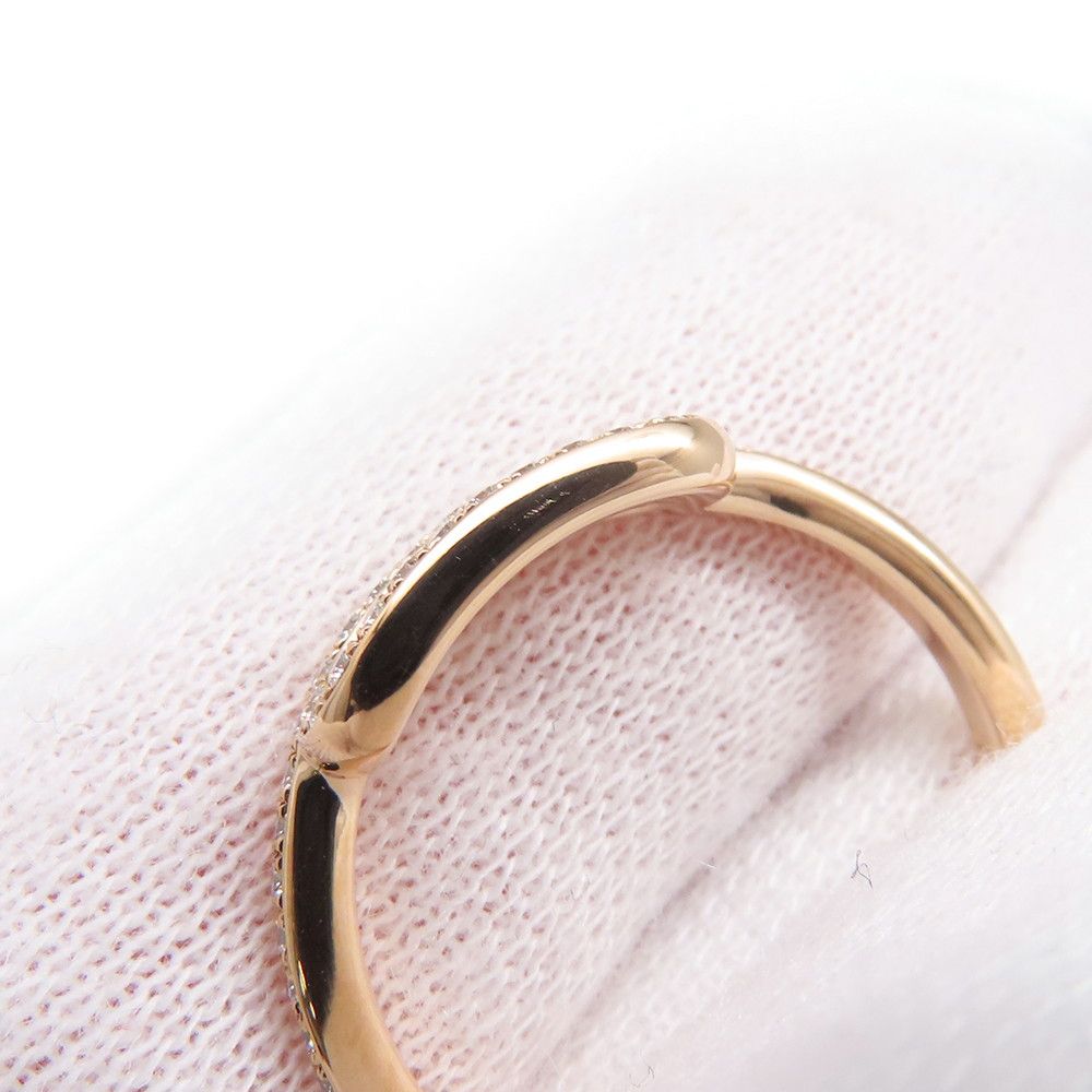 Hermes Ring Link Diamond Total 18k Pink Gold — view 5