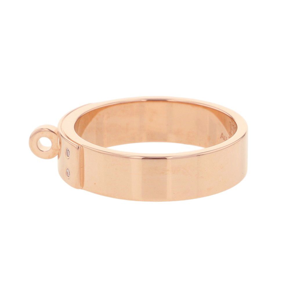 Hermes Ring Kelly PM Diamond Total 18k Pink Gold — view 2