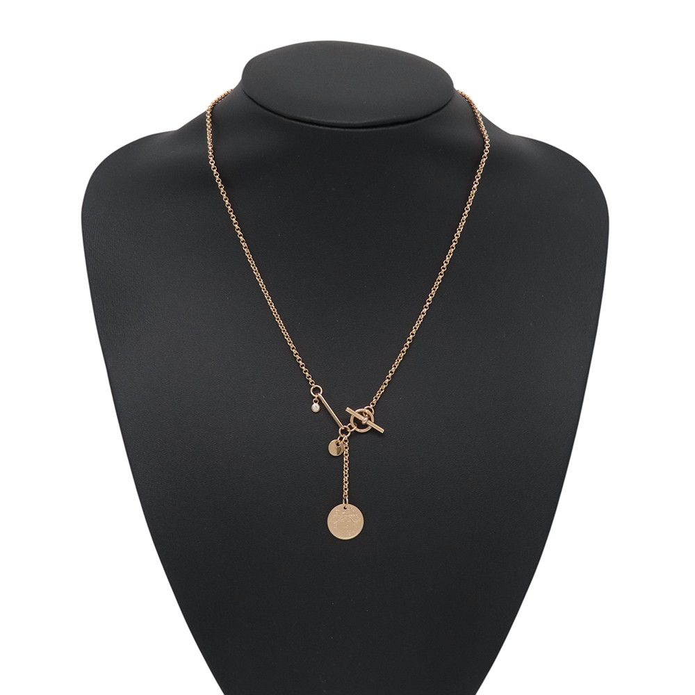 Hermes Necklace Exlibris PM Diamond 18k Pink Gold Pendant — view 4