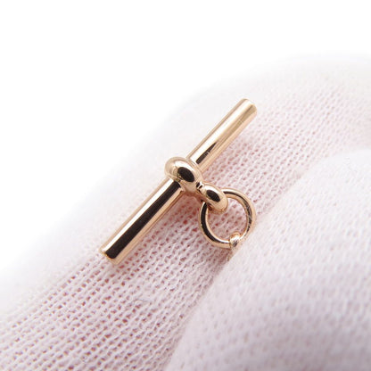 Hermes Necklace Exlibris PM Diamond 18k Pink Gold Pendant — view 6