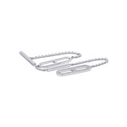Hermes Bracelet Chaine D'ancre Diamond Total 18k White Gold — view 2