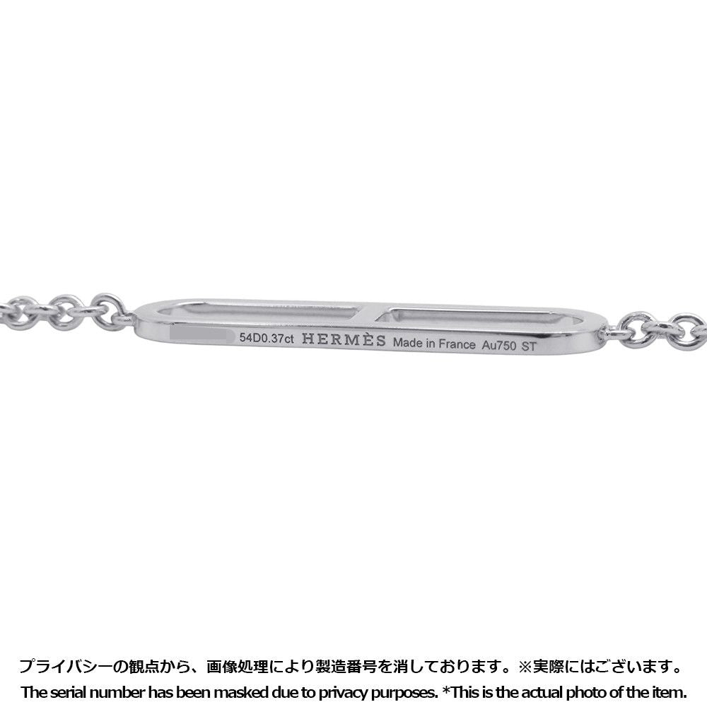 Hermes Bracelet Chaine D'ancre Diamond Total 18k White Gold — view 9
