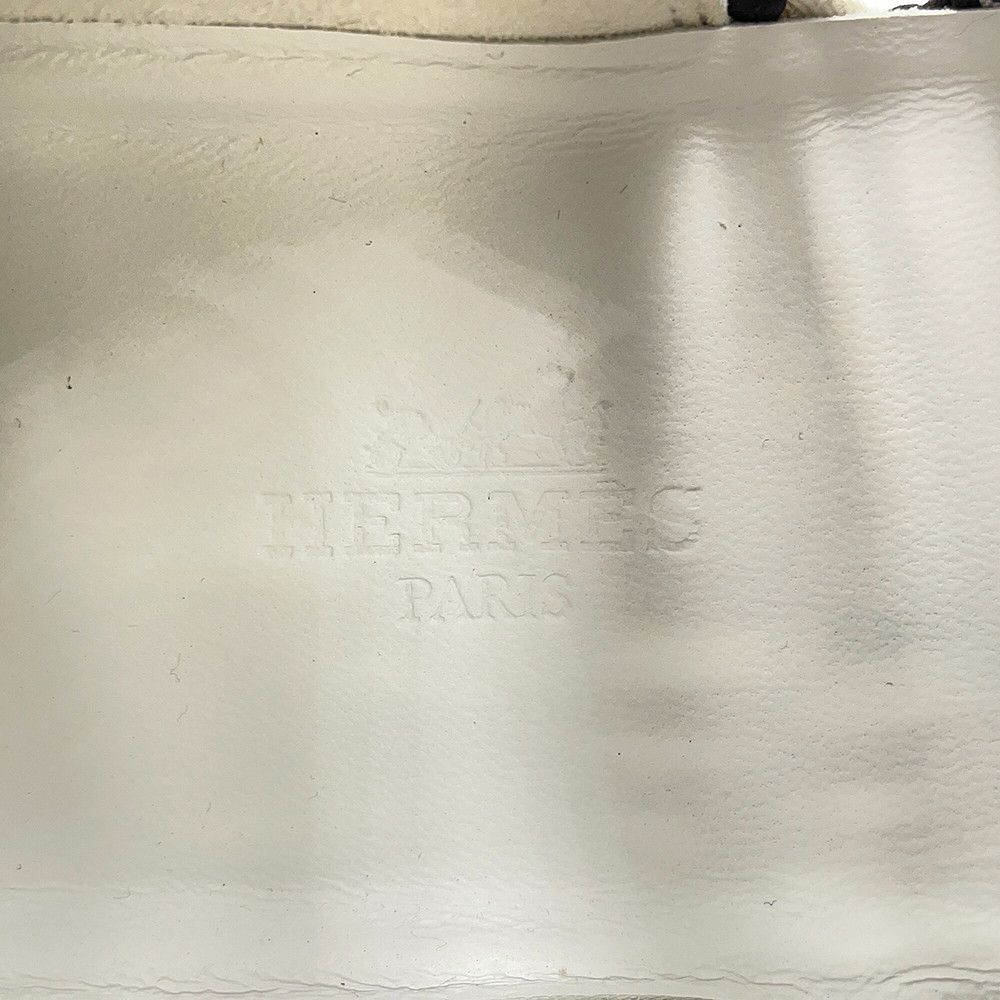 Hermes Sneakers Bouncing Silk Tresse Unprime 37 Shoes White Black — view 5