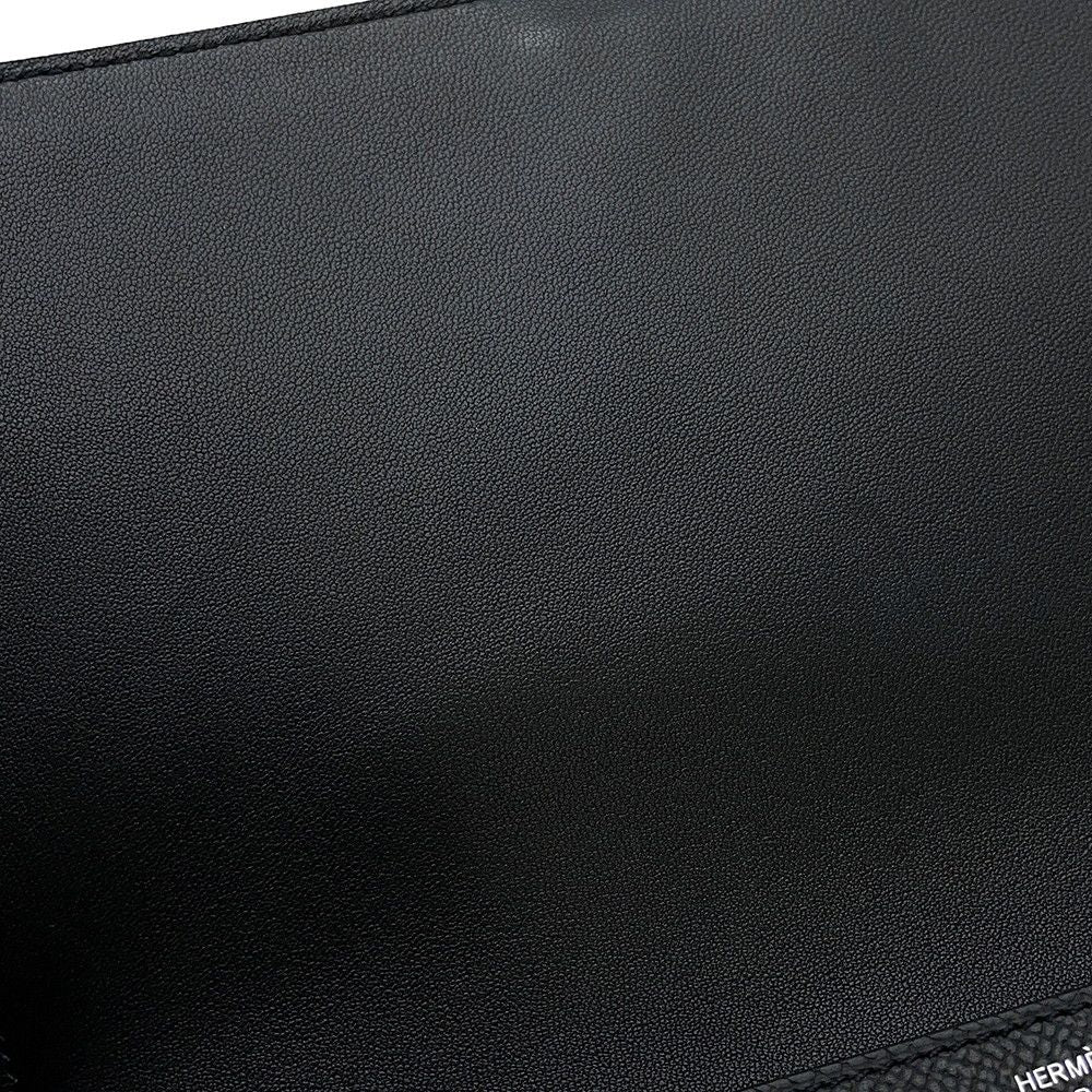 Hermes Wallet New Passant Toutenmain Black Silver Epsom — view 7