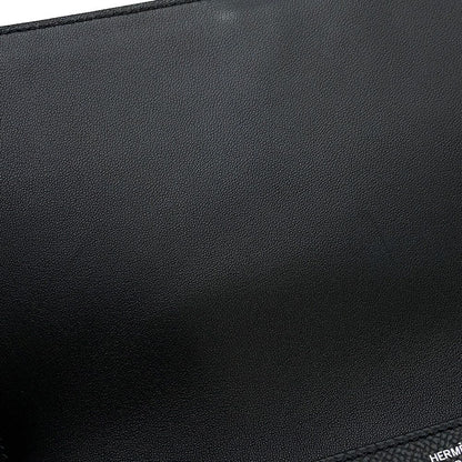 Hermes Wallet New Passant Toutenmain Black Silver Epsom — view 7