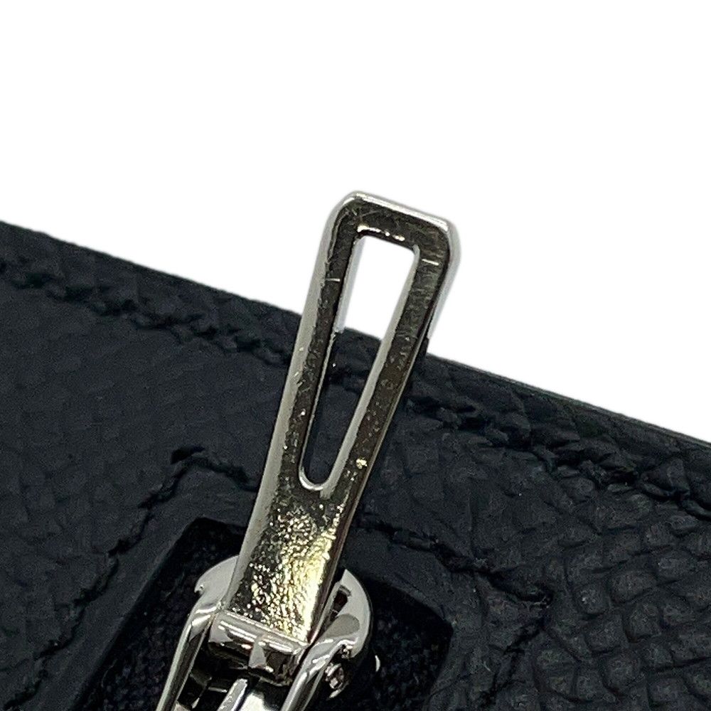 Hermes Wallet New Passant Toutenmain Black Silver Epsom — view 8