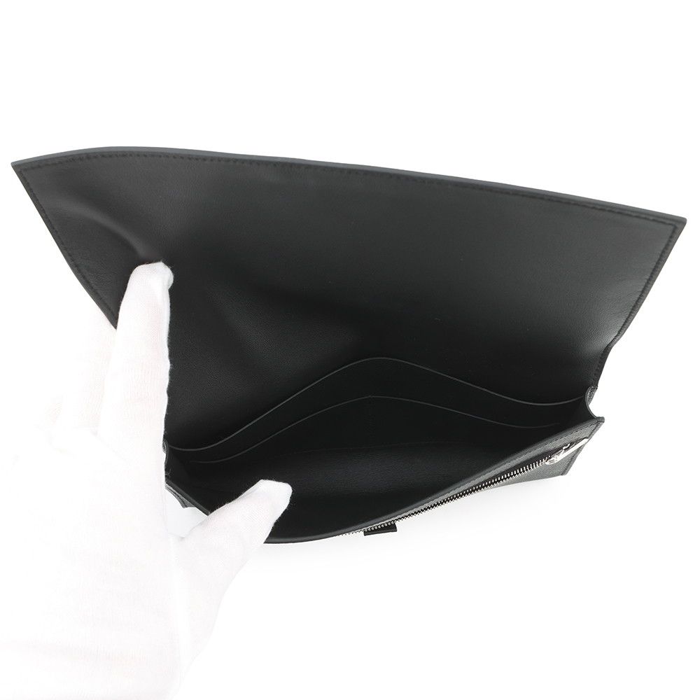 Hermes Wallet New Passant Toutenmain Black Silver Epsom — view 5