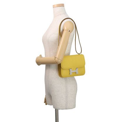 Hermes Shoulder Bag Mini Constance 3 Miloire Joannaple Silver Chevre Misor — view 4