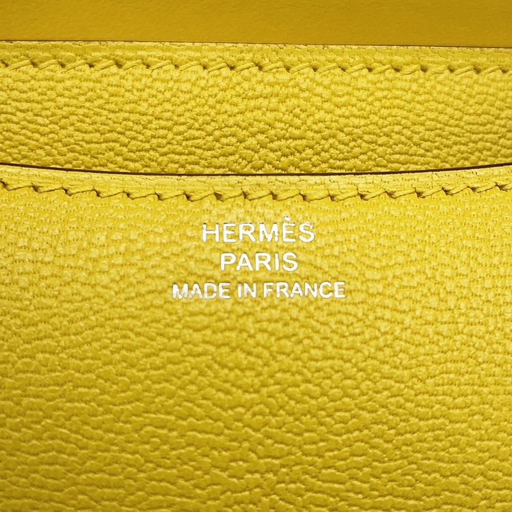 Hermes Shoulder Bag Mini Constance 3 Miloire Joannaple Silver Chevre Misor — view 8