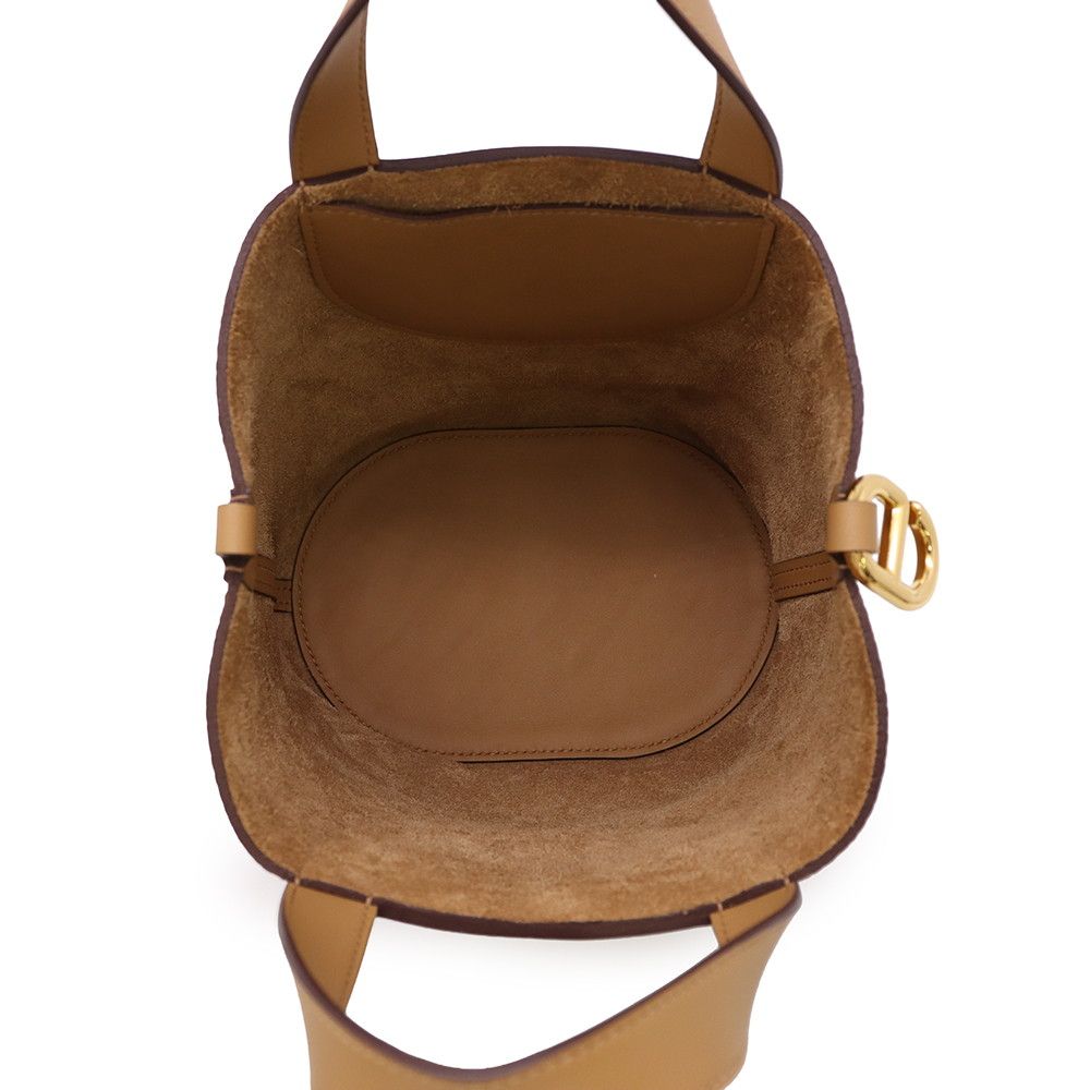 Hermes Tote in the Loop 18 Biscuit Gold Taurillon Clemence Swift — view 5