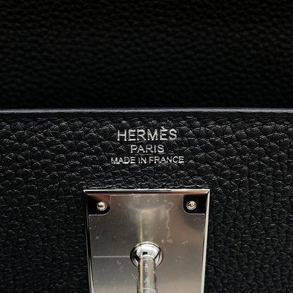 Hermes Handbag Kelly 28 Retourne Black Silver Togo 2-Way Bag — view 8