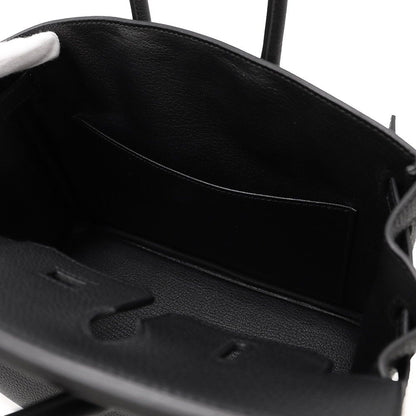 Hermes Birkin 25 Black Silver Togo Handbag — view 6