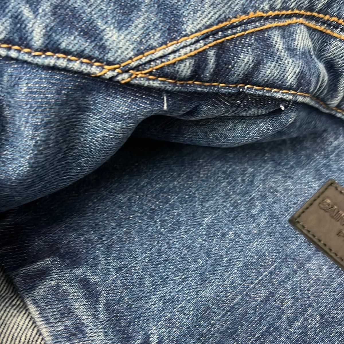 Saint Laurent Paris Jean Navy Long Sleeve Distressed Spring Autumn Jacket — view 7