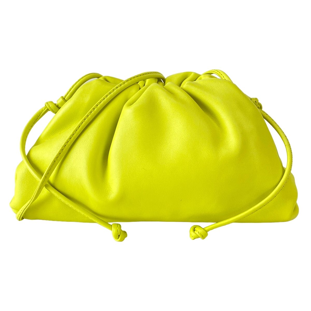 Bottega Veneta Shoulder Bag the Pouch Light Yellow Leather