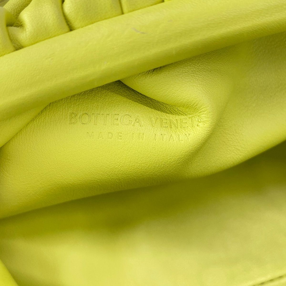 Bottega Veneta Shoulder Bag the Pouch Light Yellow Leather — view 9