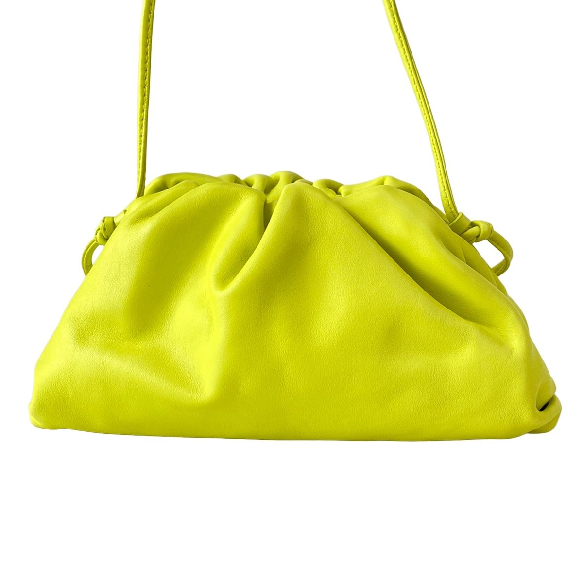 Bottega Veneta Shoulder Bag the Pouch Light Yellow Leather — view 3