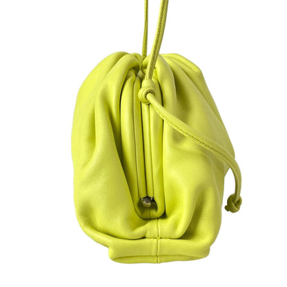 Bottega Veneta Shoulder Bag the Pouch Light Yellow Leather — view 2
