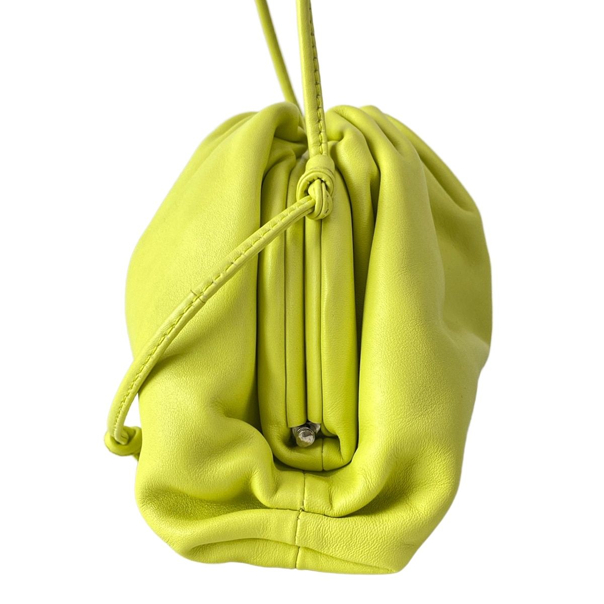 Bottega Veneta Shoulder Bag the Pouch Light Yellow Leather — view 4