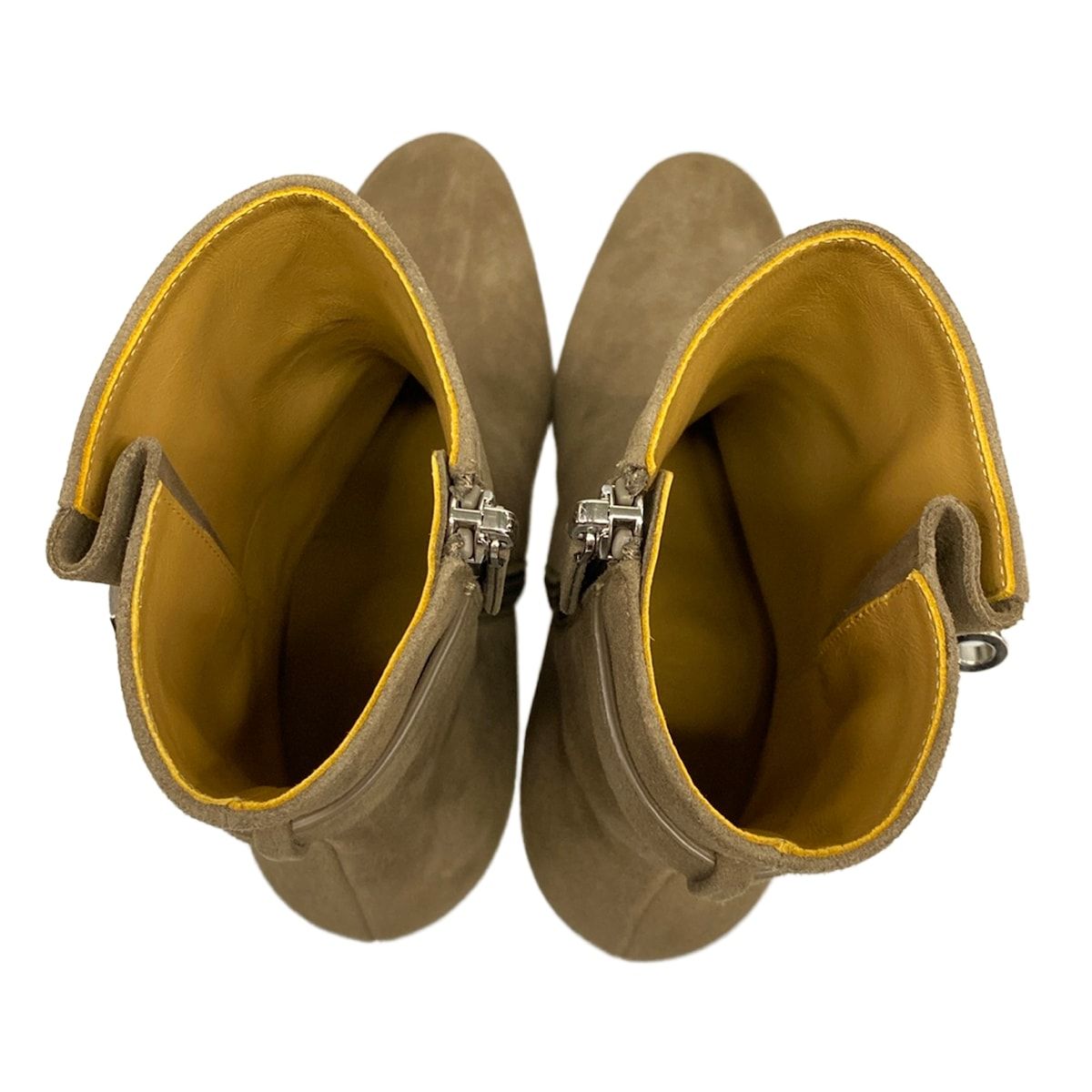 Hermes Short Boots 35 Beige Kelly Silver — view 7
