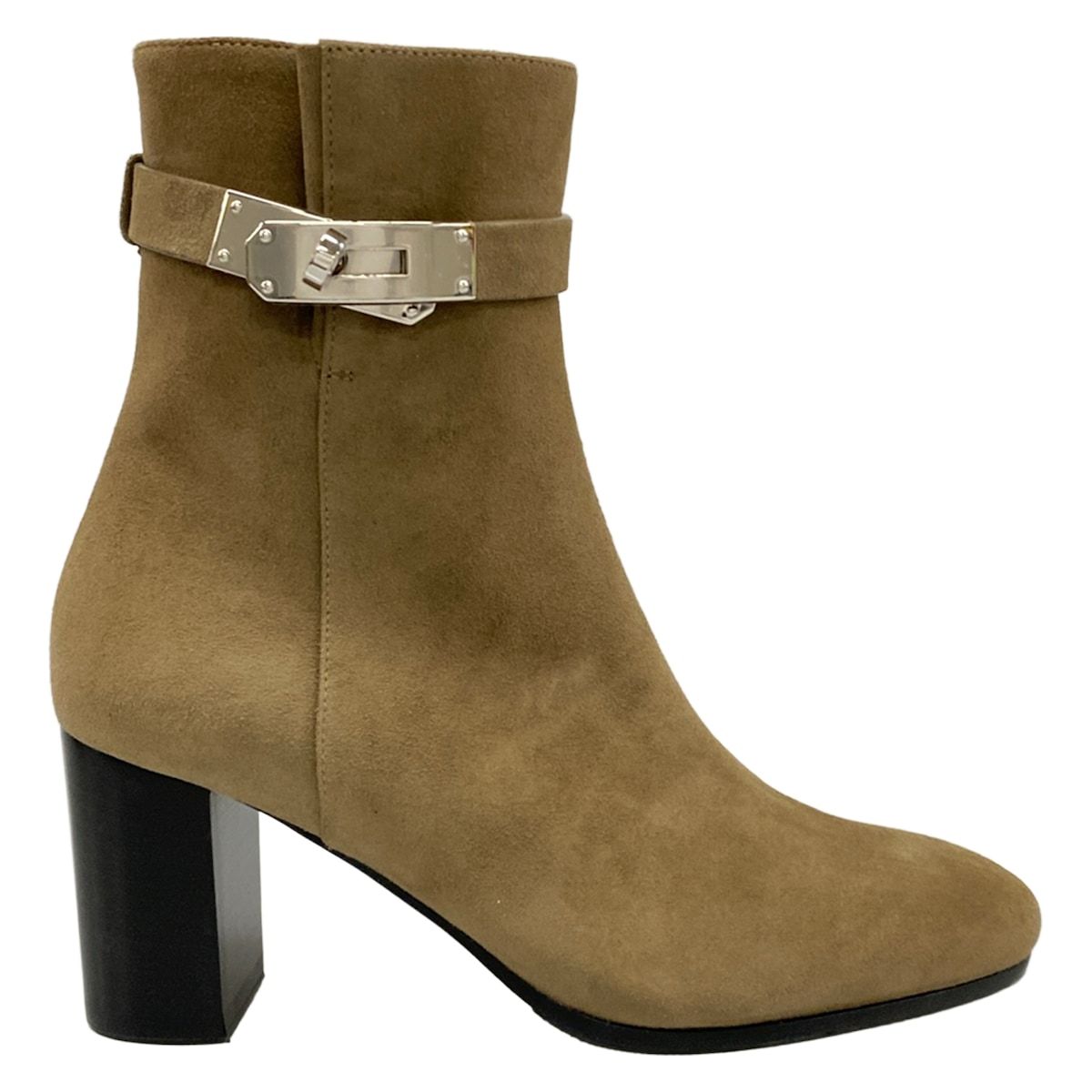 Hermes Short Boots 35 Beige Kelly Silver — view 4