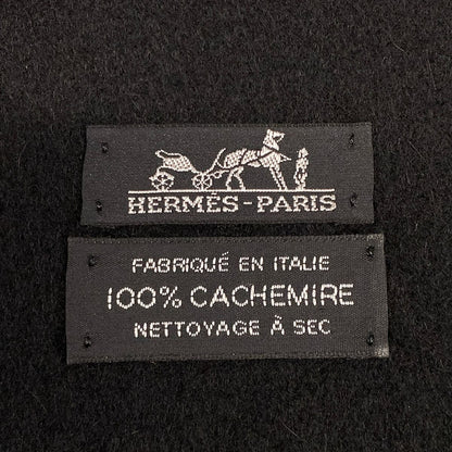 Hermes Shawl Black Large Cashmere Scarf — view 2