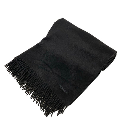 Hermes Shawl Black Large Cashmere Scarf