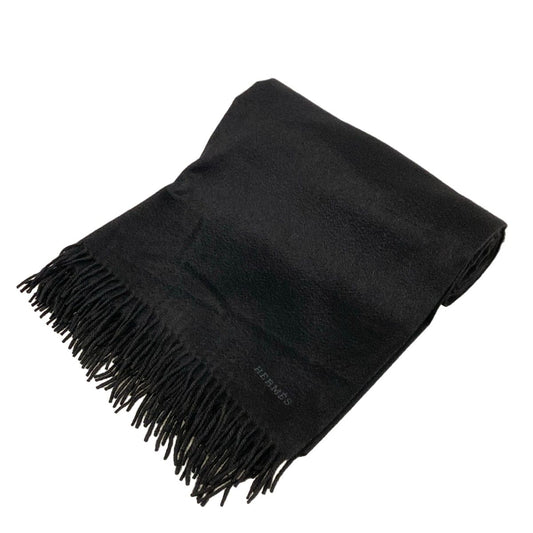 Hermes Shawl Black Large Cashmere Scarf