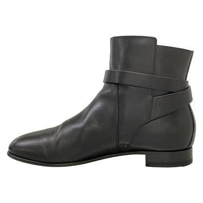Hermes Short Boots 36.5 Neo Black Kelly Silver Leather — view 3