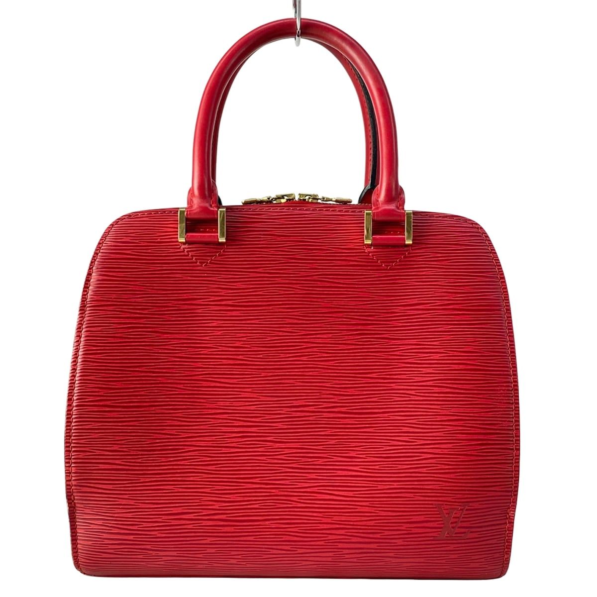 Louis Vuitton Handbag Epi Pont Neuf Castilian Red Leather