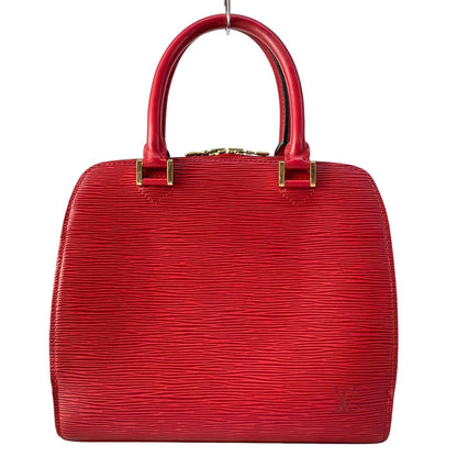 Louis Vuitton Handbag Epi Pont Neuf Castilian Red Leather